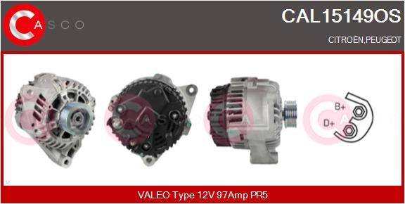 CASCO Ģenerators CAL15149OS