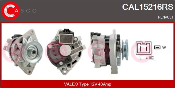 CASCO Ģenerators CAL15216RS