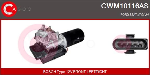 CASCO Двигатель стеклоочистителя CWM10116AS