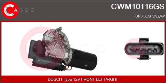 CASCO Stikla tīrītāju motors CWM10116GS