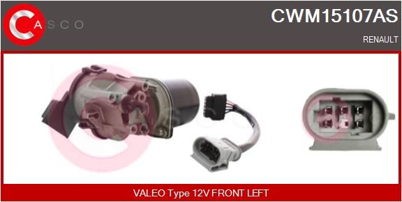 CASCO Stikla tīrītāju motors CWM15107AS