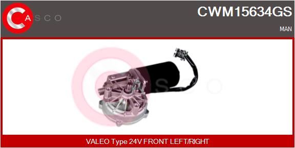 CASCO Stikla tīrītāju motors CWM15634GS