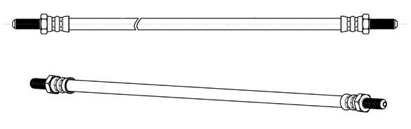 CEF Тормозной шланг 510081