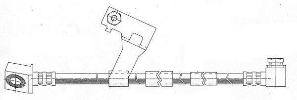 CEF Bremžu šļūtene 511551