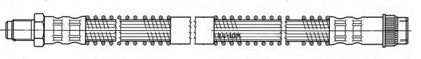 CEF Тормозной шланг 512187