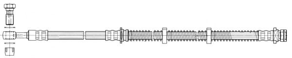 CEF Bremžu šļūtene 512248