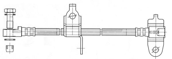 CEF Тормозной шланг 512358