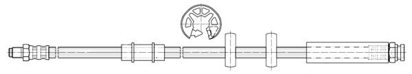 CEF Тормозной шланг 512548
