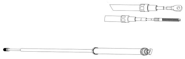 CEF Тросик, cтояночный тормоз BW02117