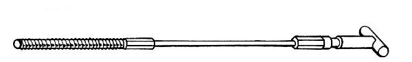 CEF Тросик, cтояночный тормоз OP02175