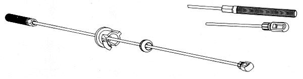 CEF Тросик, cтояночный тормоз SA02113