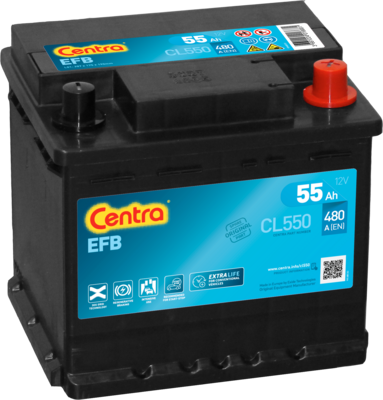 CENTRA Startera akumulatoru baterija CL550