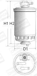 CHAMPION Топливный фильтр L144/606