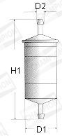 CHAMPION Топливный фильтр L201/606