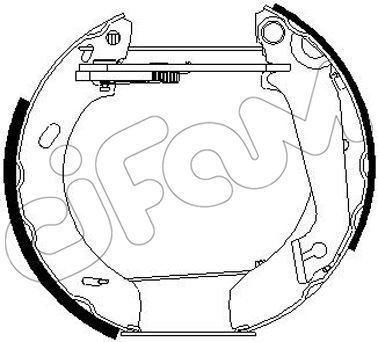 CIFAM Комплект тормозных колодок 151-245