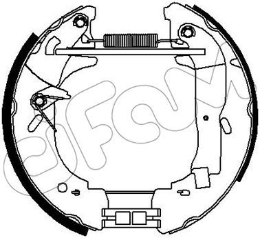 CIFAM Комплект тормозных колодок 151-303