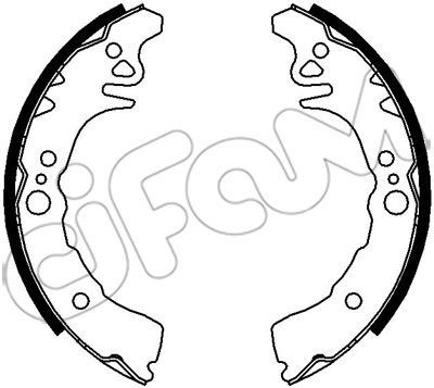 CIFAM Комплект тормозных колодок 153-039