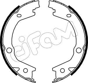 CIFAM Комплект тормозных колодок, стояночная тормозная с 153-184