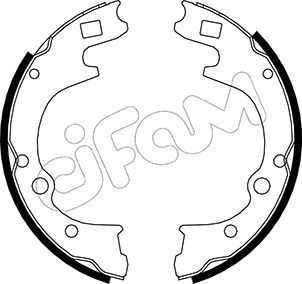 CIFAM Комплект тормозных колодок 153-221