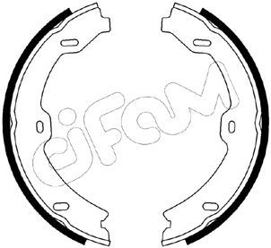 CIFAM Комплект тормозных колодок, стояночная тормозная с 153-247