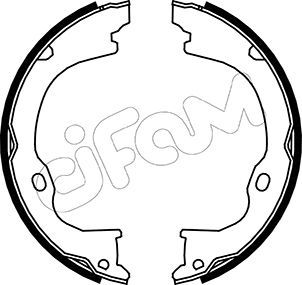 CIFAM Комплект тормозных колодок, стояночная тормозная с 153-363