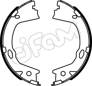 CIFAM Комплект тормозных колодок, стояночная тормозная с 153-499