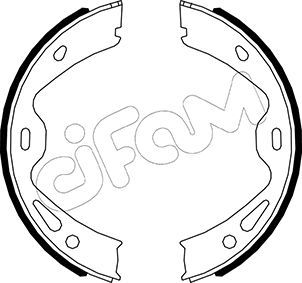 CIFAM Комплект тормозных колодок, стояночная тормозная с 153-512