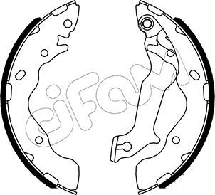 CIFAM Комплект тормозных колодок 153-533