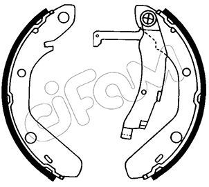 CIFAM Комплект тормозных колодок 153-651