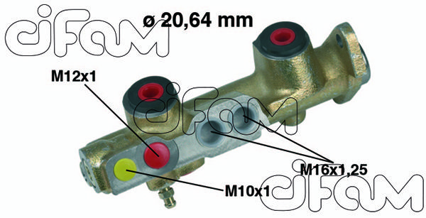 CIFAM Galvenais bremžu cilindrs 202-069