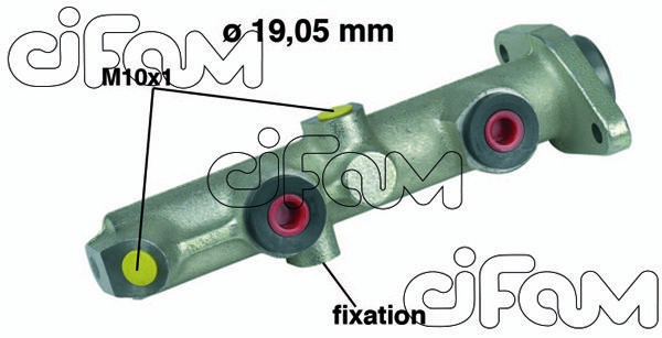 CIFAM Главный тормозной цилиндр 202-074