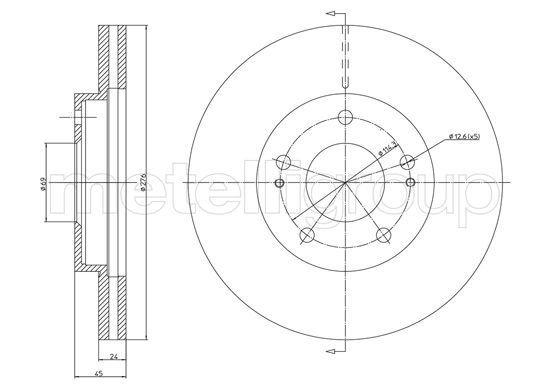 CIFAM Тормозной диск 800-1152C