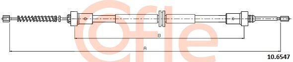 COFLE Тросик, cтояночный тормоз 10.6547