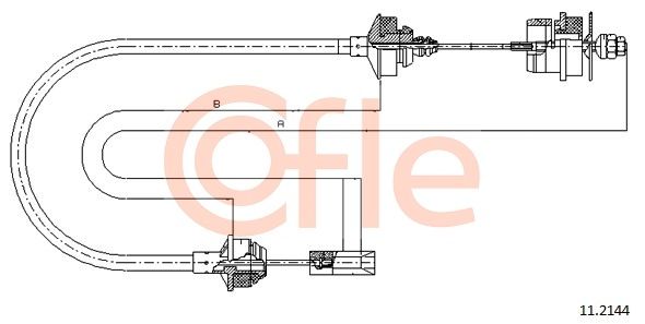 COFLE Трос, управление сцеплением 11.2144