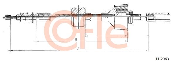 COFLE Трос, управление сцеплением 11.2963