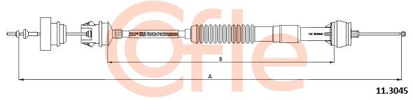 COFLE Трос, управление сцеплением 11.3045