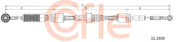 COFLE Трос, ступенчатая коробка передач 11.3350