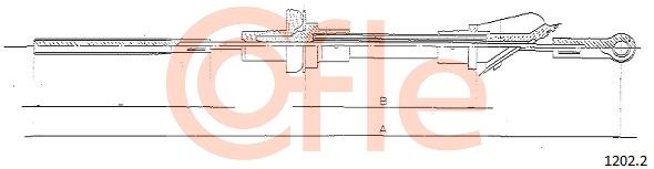 COFLE Трос, управление сцеплением 1202.2