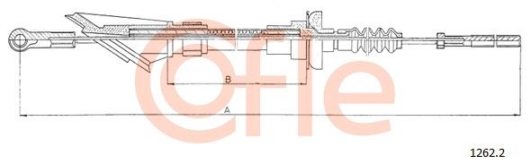 COFLE Трос, управление сцеплением 1262.2