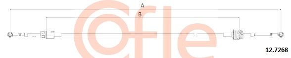 COFLE Трос, ступенчатая коробка передач 12.7268