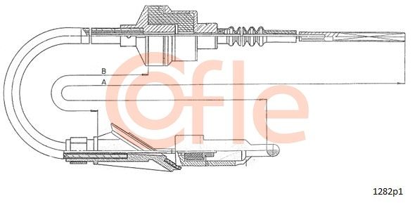 COFLE Трос, управление сцеплением 1282P1