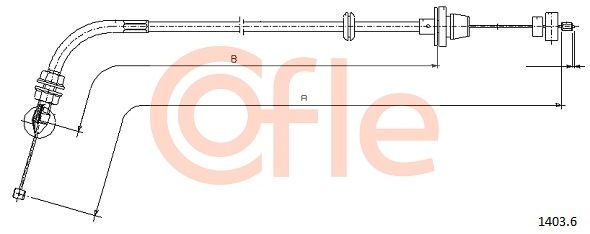 COFLE Akseleratora trose 1403.6