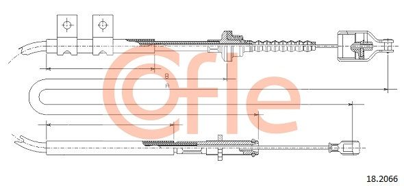 COFLE Трос, управление сцеплением 18.2066