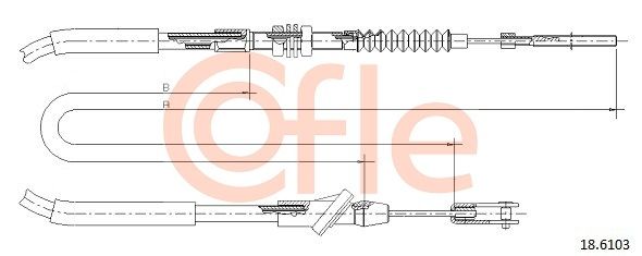 COFLE Трос, управление сцеплением 18.6103