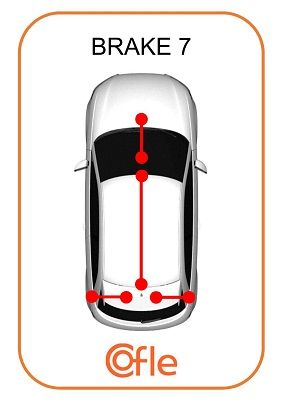 COFLE Тросик, cтояночный тормоз 20.160B506