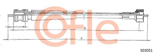 COFLE Тросик спидометра 92.S03051