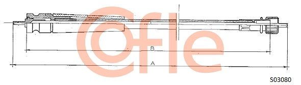 COFLE Тросик спидометра 92.S03080