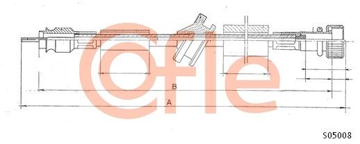 COFLE Тросик спидометра 92.S05008