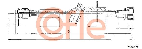 COFLE Тросик спидометра 92.S05009