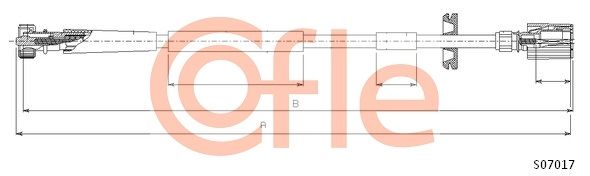 COFLE Тросик спидометра 92.S07017